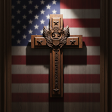 Hand-Carved Beechwood U.S. Air Force Cross — A Symbol of Faith, Service & Sacrifice