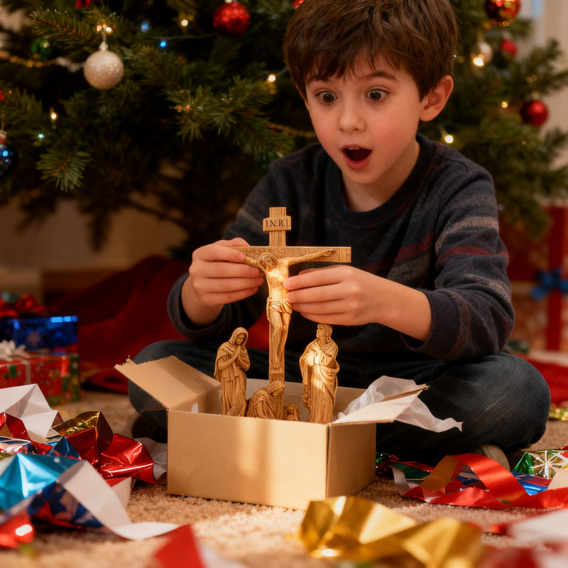 New Product Jesus crucifixion scene ornaments