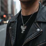 S925K Silver Saint Michael Pendant: Courage in the Heart