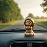 Silent Guardian Wooden Angel-A Small Prayer Companion for Her Bedside, Desk, or Prayer Corner