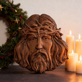 Handcrafted Beechwood Jesus Thorn Crown Wall Hanging — A Sacred Reminder of His Everlasting Love