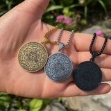Vintage Titanium Seven Archangel's Seal Pendant - Amulet against evil eyes, curses, spells