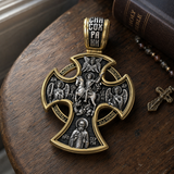 S925 Sliver Passion of Christ and St. George Silver Pendant