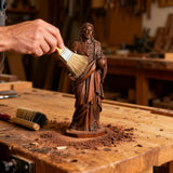 The Sacred Heart of Jesus — Hand-Carved Beechwood Statue | A Symbol of Divine Love, Mercy & Eternal Hope