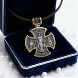 S925 sterling silver double-sided Jesus and Virgin Mary necklace
