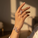 Angel Wings Adjustable Ring And Bracelet Set - 2026 Mother's Day Gifts