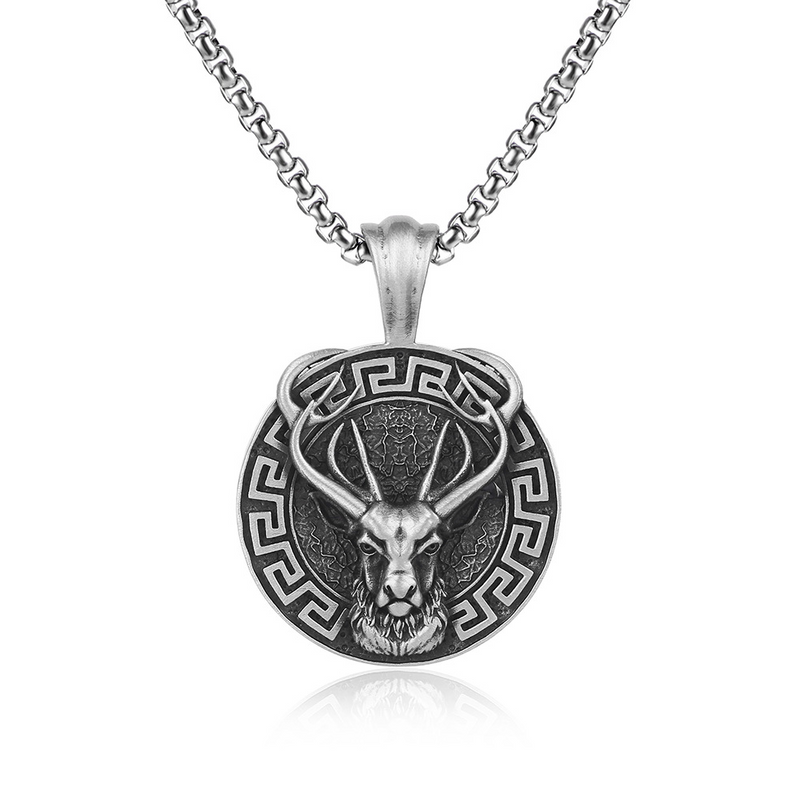 Christmas Elk Pendant Necklace