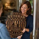 Ich bin ein Veteran Holz schnitzerei Wand dekoration-Bestes Geschenk zum Veteranen tag