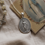 S925 Silver/Titanium Steel ‘Miracle’ Medallion Necklace