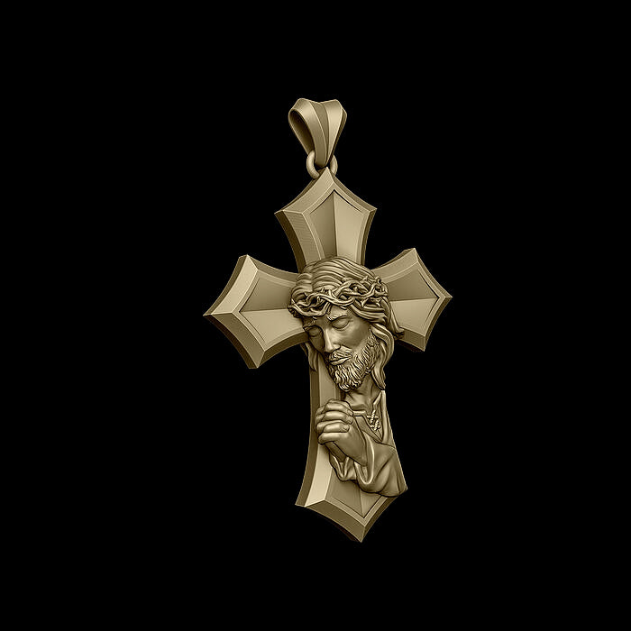 Crucifixion Prayer Necklace Madonna Prayer S925K Silver Necklace