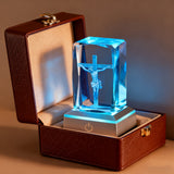 Crucifix LED Crystal Lamp: A Christian Symbol of Sacrifice & Redemption