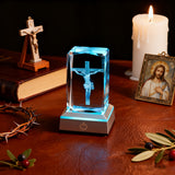 Crucifix LED Crystal Lamp: A Christian Symbol of Sacrifice & Redemption