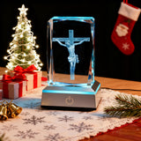 Crucifix LED Crystal Lamp: A Christian Symbol of Sacrifice & Redemption