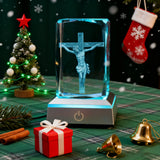 Crucifix LED Crystal Lamp: A Christian Symbol of Sacrifice & Redemption