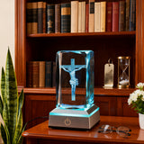 Crucifix LED Crystal Lamp: A Christian Symbol of Sacrifice & Redemption