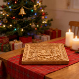 Handcarved Beechwood Nativity Scene Relief: Let Christmas’ Quiet Truth Settle in Your Home