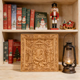 Handcarved Beechwood Nativity Scene Relief: Let Christmas’ Quiet Truth Settle in Your Home