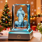Good Shepherd LED Crystal Lamp: A Christian Symbol of Christ’s Tender Care