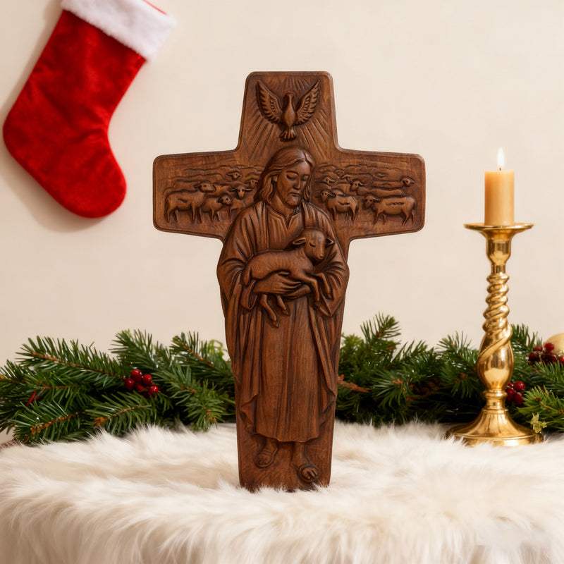 Good Shepherd Cross - Front View