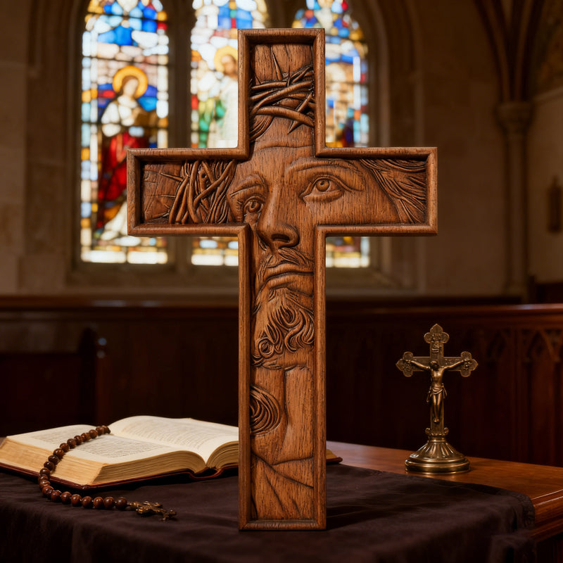 Crown of Thorns Jesus Cross Wall Hanging