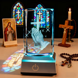 Prayer Crystal Ornament: A Gentle Bond Between Faith and Light & Shadow
