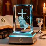 Prayer Crystal Ornament: A Gentle Bond Between Faith and Light & Shadow