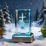 Prayer Crystal Ornament: A Gentle Bond Between Faith and Light & Shadow