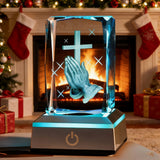 Prayer Crystal Ornament: A Gentle Bond Between Faith and Light & Shadow