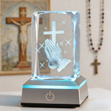 Prayer Crystal Ornament: A Gentle Bond Between Faith and Light & Shadow