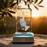Prayer Crystal Ornament: A Gentle Bond Between Faith and Light & Shadow