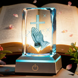 Prayer Crystal Ornament: A Gentle Bond Between Faith and Light & Shadow