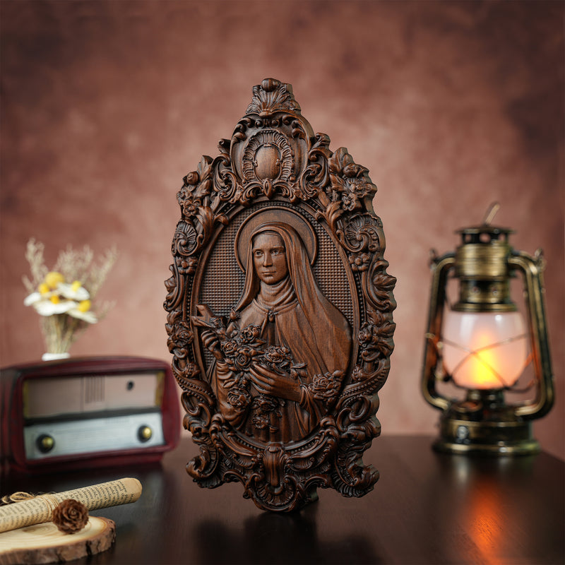 Santa Teresa Wall Decoration Woodcarving
