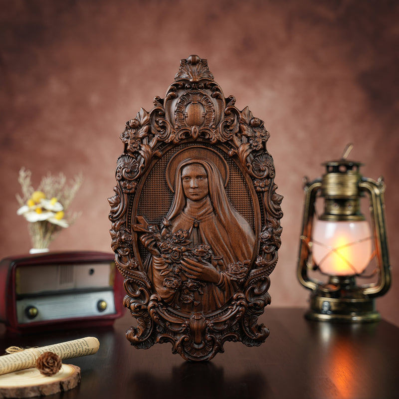 Santa Teresa Wall Decoration Woodcarving