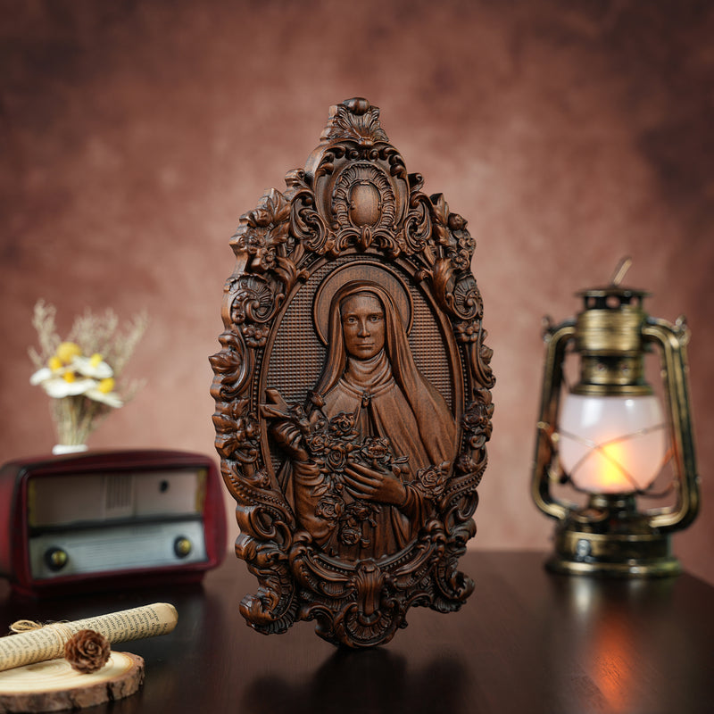 Santa Teresa Wall Decoration Woodcarving