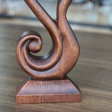 Couple Wooden Carved Love Tabletop Ornament