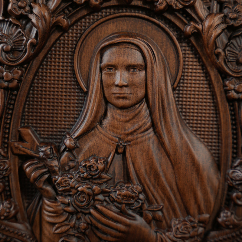 Santa Teresa Wall Decoration Woodcarving