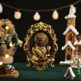 St. Barbara, patron saint of artillery, wood sculpture