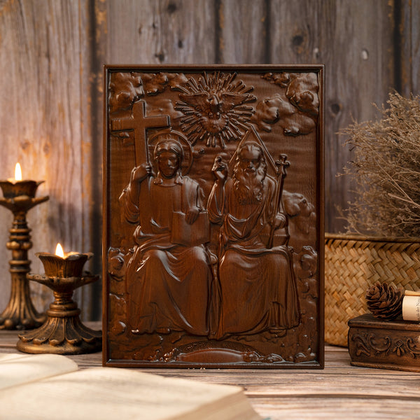 Bgcopper Holy Trinity Wood Wall Decor
