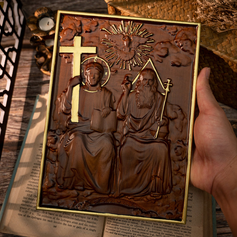 Bgcopper Holy Trinity Wood Wall Decor