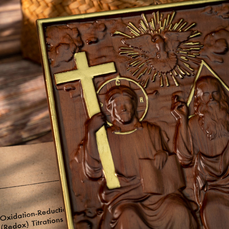 Bgcopper Holy Trinity Wood Wall Decor