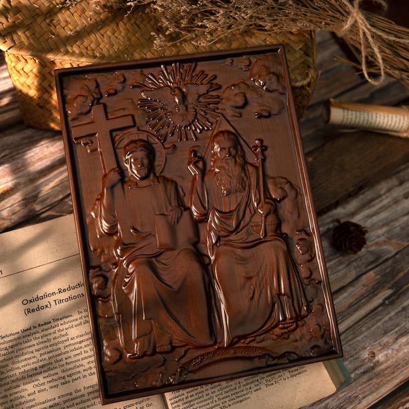 Bgcopper Holy Trinity Wood Wall Decor