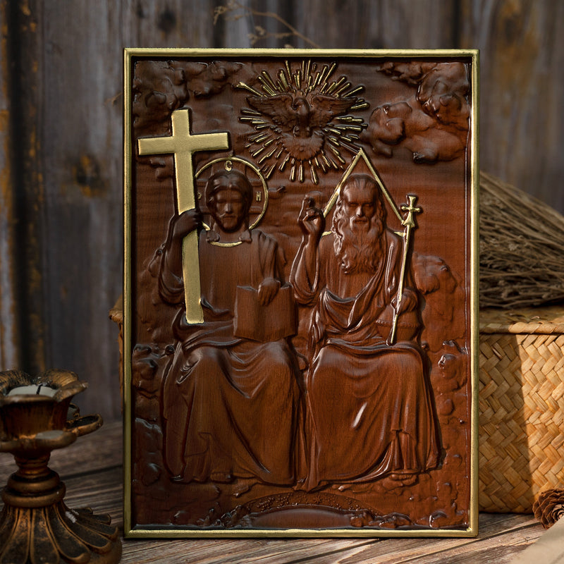 Bgcopper Holy Trinity Wood Wall Decor