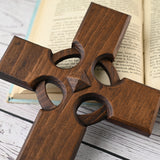 Irish Celtic Cross Wooden Hand Carved Cross for Wall Decor, Religious Gift Cross