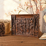 Beech wood Thomas and Jesus resurrection scene wall hanging - BGCOPPER