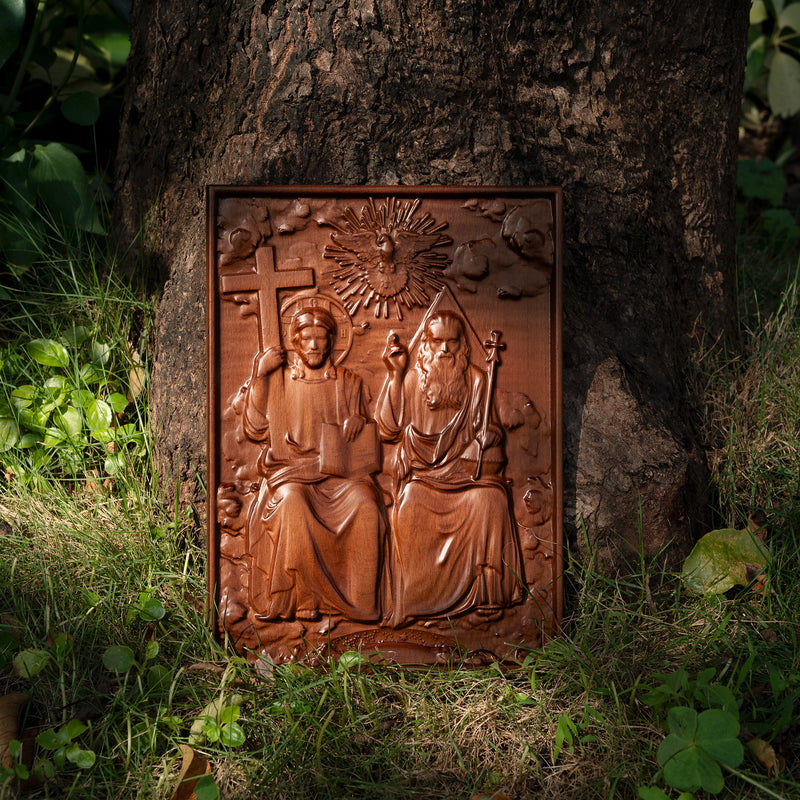Bgcopper Holy Trinity Wood Wall Decor