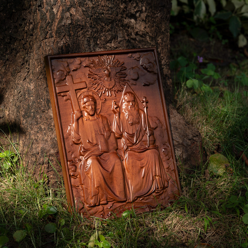 Bgcopper Holy Trinity Wood Wall Decor