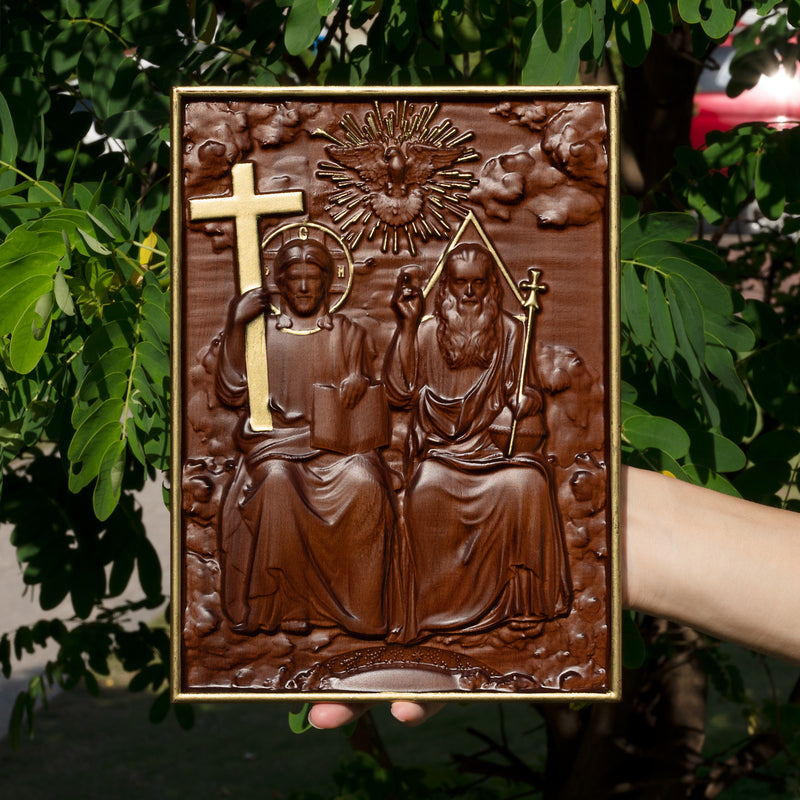 Bgcopper Holy Trinity Wood Wall Decor