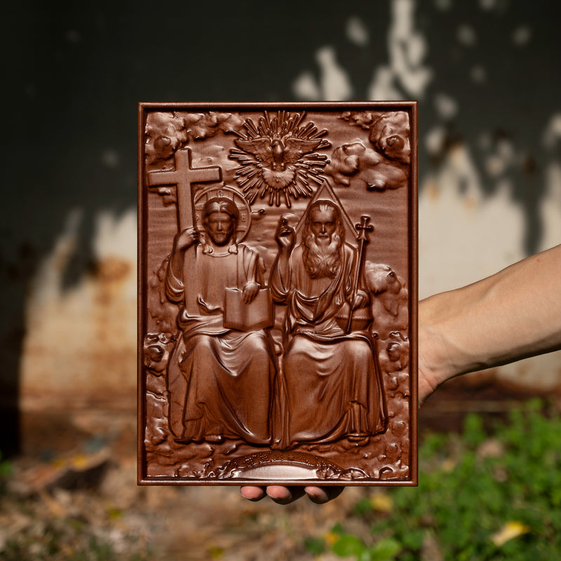 Bgcopper Holy Trinity Wood Wall Decor