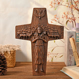 “Good Shepherd” Jesus Shepherd Wooden Wall Hanging - BGCOPPER