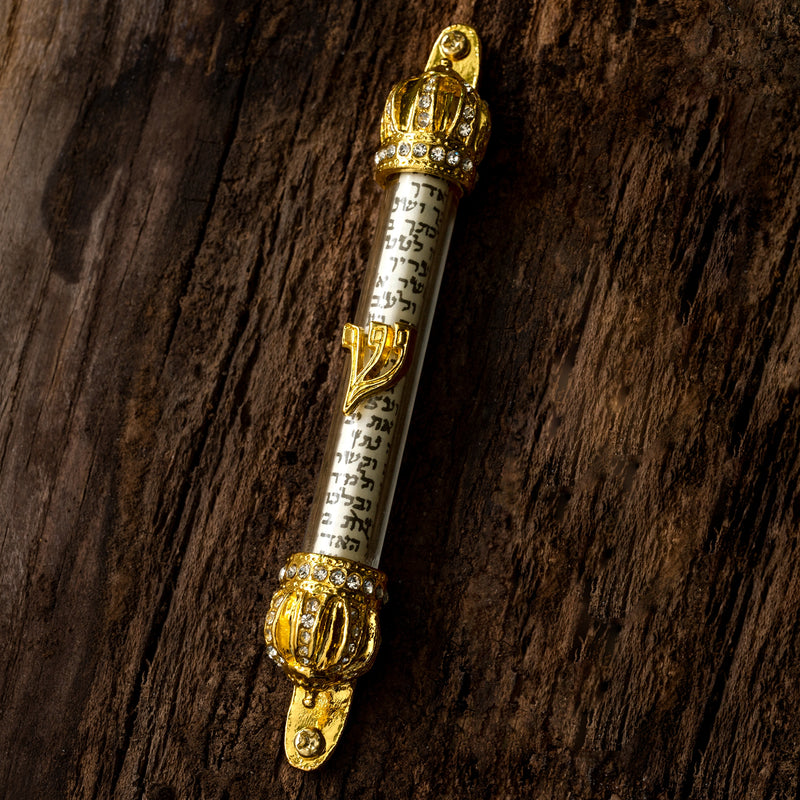 Blessed religious scriptures lintel with engraved doorpost scrolls Acrylic crown door edge scrolls